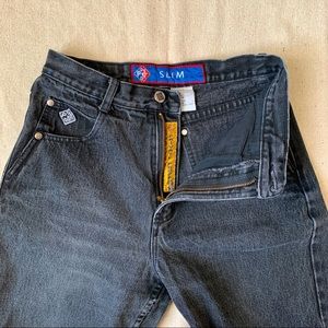 Black High Waisted Vintage Mom Jeans